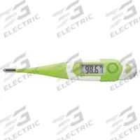 MABIS Digital Thermometer: Oral, Digital Thermometer, 9 sec Readout Time, 1 in Overall Lg, ˚F (MPN 15-736-000). Key specifications — Measurement Type: ˚F; Includes: Bilingual Instructions; Product Type: Digital Thermometer; Use Location: Oral; Features: 1-Year Limited Warranty; Brand: MABIS.
