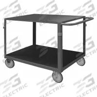 APPROVED VENDOR Metal Shelf Cart: 1,000 lb, 67 in L x 37 in W x 48 in H Overall Dim, Flush Lip, Std (MPN IC24365PU95). Key specifications — Caster/Wheel Configuration: (2) Swivel; Brand: APPROVED VENDOR.