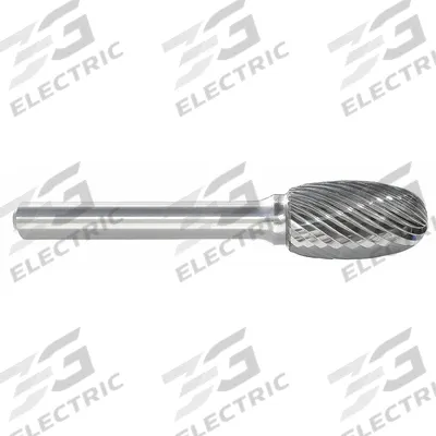 APPROVED VENDOR Carbide Bur: Oval, SE-5, Single Cut, 1/2" x 7/8" Head - Single-Cut Oval Burs