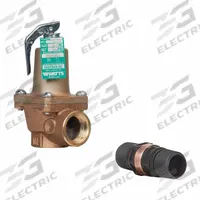 WATTS Relief Valve: FNPTF x FNPTF, 3/4 in x 3/4 in, Bronze, 150 psi Max. Op Pressure (MPN 3/4 174A 150 FS). Key specifications — Brand: WATTS.