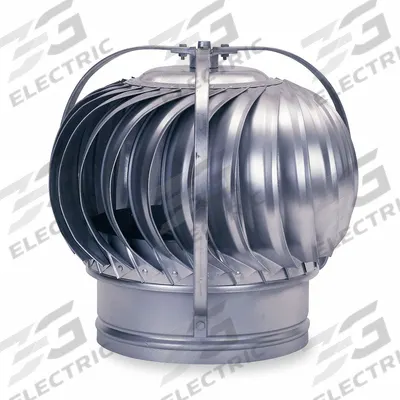 EMPIRE Wind-Driven Turbine Exhaust Ventilator: 29 in Head Dia, 18 in Throat Dia - Wind-Driven Turbine Fans