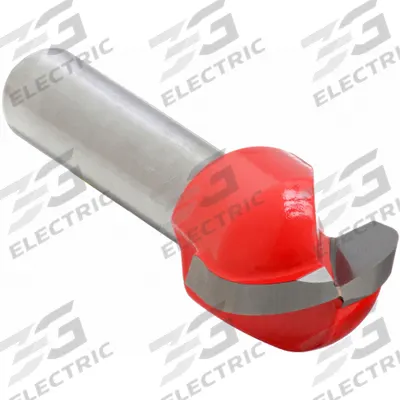 FREUD Round Groove Cut Profile Router Bit: Fractional Inch, Carbide, 3/4 in Cutter Dia. - Round-Groove Profile Router Bits