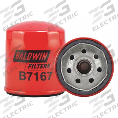 BALDWIN FILTERS Oil Filter: B7167, M20-1.50 Thread Size, 3 1/2 in Overall Ht - Spin-On Oil Filters