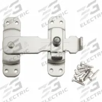 SUGATSUNE Window Latch: Bar Latch, Handle Not Included, Non-Handed, 1 3/32 in Overall Lg, Frame (MPN BLL-120). Key specifications — Brand: SUGATSUNE; For Use With: Sliding Windows; Finish: Polished; Color: Silver; Handing Orientation: Non-Handed; Mounting Location: Frame; Product Type: Window Latch.