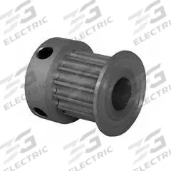 DAYTON Timing Pulley: Curvilinear, Fixed, For 9 mm Belt Wd, 14 Teeth, 3 mm Pitch, Aluminum (MPN 14-3M09M6CA6). Key specifications — Brand: DAYTON; Finish: Clear Anodized; For Belt Series: Powerhouse®.