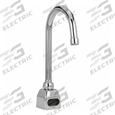 ZURN Bathroom Sensor Faucet: AquaSense, Brass, Chrome Finish, Single-Post, Battery - Single-Post Sensor Bathroom Faucets