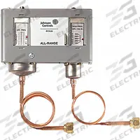 Dual Pressure Control: SPST, 12 in Hg to 80 psi Low Side, 100 psi to 500 psi High Side, NEMA 1 (MPN P70MA-18C). Key specifications — Series: P70; Brand: JOHNSON CONTROLS; Product Type: Dual Pressure Control; Manufacturer Part Number: P70MA-18C.