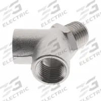AIGNEP Push-Fit Wye Fitting: 3/8 in Pipe x 3/8 in Pipe x 3/8 in Pipe Size, BSPP x BSPT x FBSPP (MPN 6000-3/8). Key specifications — Brand: AIGNEP.