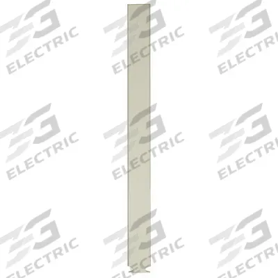 ASI GLOBAL PARTITIONS Partition Column: Steel, Powder-Coated, Almond, 70 in Ht, 7 in Wd - Pilasters for Bathroom Partitions
