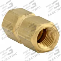 APPROVED VENDOR Poppet Spring Check Valve: Poppet, Inline Valve Body, 1/4 in Pipe Size, FNPT x FNPT (MPN CHK BRS 450-4F4F-B). Key specifications — Brand: APPROVED VENDOR.
