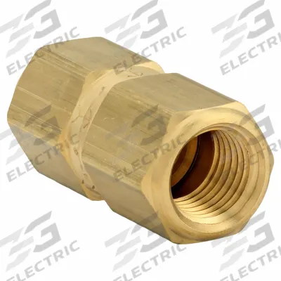 APPROVED VENDOR Poppet Spring Check Valve: Poppet, Inline Valve Body, 1/4 in Pipe Size - Brass Poppet Check Valves