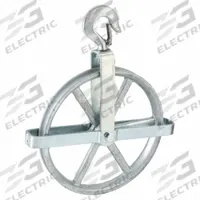 PEERLESS Pulley Block: Swivel, Lifting/Pulling, 1,000 lb Working Load Limit, Fibrous Rope, Sleeve (MPN 5-00-053195-). Key specifications — Product Type: Well Wheel Pulley Block; Brand: PEERLESS; Compatible Rope Type: Fibrous Rope; Pulley Type: Swivel; Attachment Type: Swivel Hook; Operation: Pulling; Bearing Type: Sleeve; Finish: Galvanized.