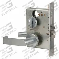 SCHLAGE Door Lockset: Office Lever Locksets, Chrome (MPN L9453P 06A 626 C123). Key specifications — attr1024149: Not Ligature-Resistant; attr1011488: SCHLAGE; attr1011524: Locked/Unlocked; attr1011506: L Rhodes; attr1011485: No; attr1059461: Satin Chromium-Plated : Forged Brass.