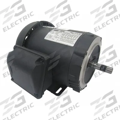 Dayton General Purpose Motor: C-Face/Rigid Base Mount, Totally Enclosed Fan Cooled - C-Face with Rigid Base 3-Phase General Purpose AC Motors