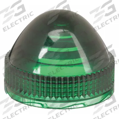 SCHNEIDER Pilot Light Lens: 30 mm Panel Mounting Hole Dia, Green, Domed - Pilot-Light Lenses