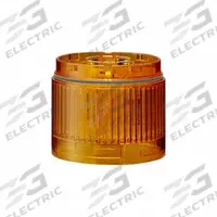 PATLITE Tower Light Module: Steady, 24V DC, Amber, 60 mm Overall Dia, 40 mm Overall Ht, LR6 (MPN LR6-E-Y+FB295). Key specifications — Brand: PATLITE; Compatible with Series: LR6; Lens Color: Amber; Operating Voltage: 24V DC; Manufacturer Part Number: LR6-E-Y+FB295.