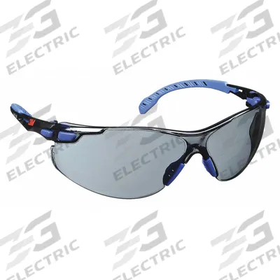 3M Safety Glasses: Gray Lens, Frameless, Scotchgard Anti-Fog - Padded Comfort-Fit Safety Glasses