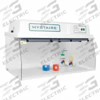 MYSTAIRE Ductless Workstation: 48 in Overall Wd, 29 1/2 in Overall Ht, 22 1/2 in Overall Dp, Clear (MPN MY-4800). Key specifications — Assembly: Fully Assembled; Brand: MYSTAIRE; Base/Stand Included Input: No (Not Required); Base/Stand Included: No (Not Required); Blower Included: Yes; Work Surface Included: No.