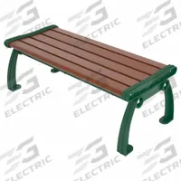 ULTRASITE Outdoor Bench: Heritage, 48 in Overall Lg, 17 in Overall Ht, Brown, Green, Plank Surface (MPN PB 4BROGFHERBAC). Key specifications — Manufacturer Part Number: PB 4BROGFHERBAC; Brand: ULTRASITE; Frame Color: Green; Product Type: Outdoor Bench; Seat Color: Brown; Series: Heritage.