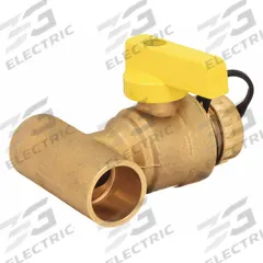 WEBSTONE Boiler Drain Valve: 1/2 in, Brass, 600 psi Max. Op Pressure, Full Port Ball Port, Lever (MPN 50672W). Key specifications — Brand: WEBSTONE; Handle Material: Aluminum; Includes: Hi-Flow Hose Drains.
