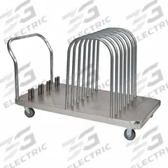 QUICK DAM Flood Gate Cart: 30 in Overall Ht, 60 in Overall Lg, Aluminum (MPN QDFGFC). Key specifications — Material: Aluminum; Product Type: Flood Gate Cart; Brand: QUICK DAM.