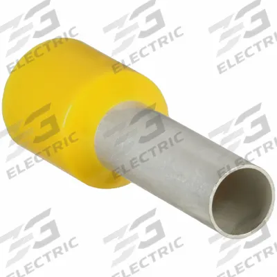 PANDUIT Wire Ferrule: 10 AWG Max Wire Size, Holds 1 Wire, Yellow, Polypropylene - Insulated Ferrules