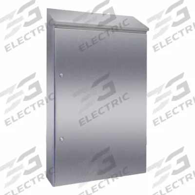 RITTAL Sloped Top Enclosure: 304 Stainless Steel, 55 in x 31 in x 12 in - Stainless Steel Enclosures
