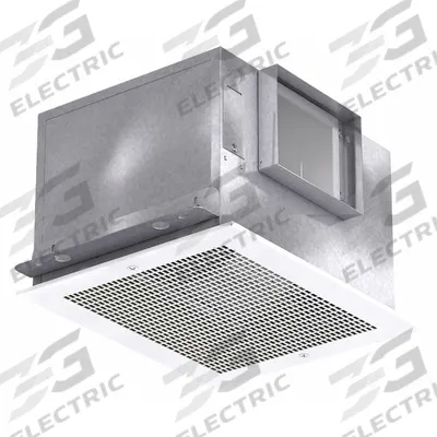 Dayton Bath Exhaust Fan: Ceiling, 395 cfm Max, 5 sones, 2 Speed - Standard Bathroom Exhaust Fans