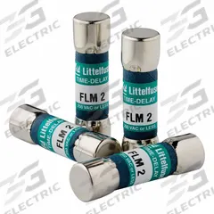 LITTELFUSE Fuse: FLM Series, Midget, Time-Delay, 250 mA, 250 V AC, 125 V DC, 13/32 in x 1 1/2 in (MPN FLM.250). Key specifications — Series: FLM; Brand: LITTELFUSE.
