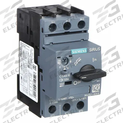 Siemens Manual Motor Starter: Non-Reversing, 3 Poles, 25 A, Thermal Protection - Non-Reversing Starters with Thermal Overloads