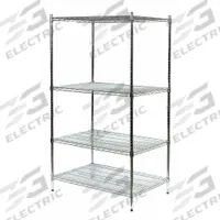 APPROVED VENDOR Wire Shelving Unit: Starter, 60 in x 24 in, 85 in Overall Ht, 4 Shelves, Dry, Silver (MPN 2KPE5). Key specifications — Recommended Environments: Dry; Color: Silver; Finish: Chrome; Material: Steel; Brand: APPROVED VENDOR.