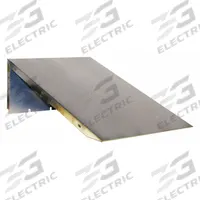 HALLOWELL Locker Sloping Top: 12 in x 18 in x 6 in, For 12 in Locker Wd, 304 Stainless Steel, Silver (MPN KISTT1218SS). Key specifications — attr65850: KISTT1218SS; attr65853: HALLOWELL; attr114205: 304 Stainless Steel; attr114211: Sloping Top Panel; attr114196: Silver.