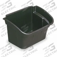 RUBBERMAID COMMERCIAL PRODUCTS Bin: 30 lb Cap, High Gloss, Black, Plastic (MPN FG335488BLA). Key specifications — attr1343268: Plastic; attr1343265: Black; attr1343278: High Gloss; attr1343273: FG452088; attr1343283: FG335488BLA; attr1343286: RUBBERMAID COMMERCIAL PRODUCTS; attr1343274: 4YX42; attr1343287: Bin.