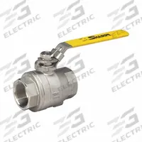 SHARPE Manual Two-Way Ball Valve: 2 in, Carbon Steel, Straight, FNPT x FNPT, Full Port Ball Port (MPN 4353009980). Key specifications — Brand: SHARPE; Handle: Locking Lever.