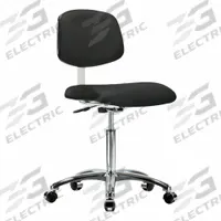 Cleanroom Task Chair: Vinyl, Armless, Ht Range 21 1/2 in to 29 in, 18 1/2 in Seat Wd, 17 in Seat Dp (MPN BR-CLR-VMBCH-CR-NF-CC-8540). Key specifications — Foot Support: No; Base Material: Aluminum; Brand: APPROVED VENDOR; Product Type: Cleanroom Task Chair; Cleanroom Class: ISO 4; ESD-Safe: Not ESD Safe.