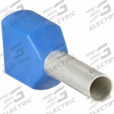 PANDUIT Wire Ferrule: 14 AWG Max Wire Size, Holds 2 Wire, Blue, Polypropylene - Insulated Ferrules