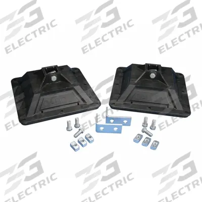 NVENT ERICO Rooftop Support: Polyethylene/Polypropylene Base, 12.38 in Overall Lg - Support Blocks with Strut Channel