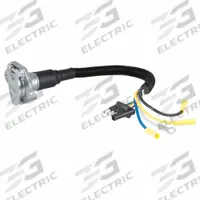 CURT Automotive Electrical Adapter: 4-Way Flat, 6-Way Round, Metal, 15 1/2 in Overall Lg (MPN 57183)