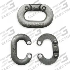 DAYTON Connecting Link: Connecting Link, Steel, 1 3/4 in Overall Lg, 1 3/16 in Overall Wd, Plain (MPN 1DJR1). Key specifications — Brand: DAYTON.