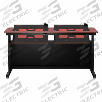 VERSADESK Standing Desk: Cherry, Wood, 60 in Overall Wd, 24 in Overall Dp - Manual Adjustable-Height Desks