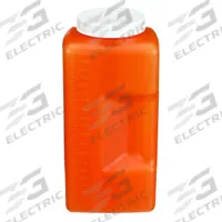 DYNALON Storage Bottle: 2 L, 67.6 fl oz, HDPE, Amber, Square, Opaque, Closure Included, HDPE (MPN 201315-2000A). Key specifications — Body Color: Amber; Brand: DYNALON; Closure Included: Yes; Graduated: Yes.
