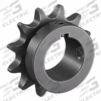 TSUBAKI Single Strand Sprocket: 50, For 5/8 in Chain Pitch, 1 1/4 in Bore Dia, 12 Teeth, Steel (MPN 50B12F-1 1/4). Key specifications — Brand: TSUBAKI.