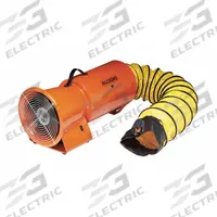 ALLEGRO Confined Space Fan: 115 V AC, 8 in Duct Dia, 1/3 hp Horsepower, 890 cfm Max Flow in Free Air (MPN 9514-05). Key specifications — Brand: ALLEGRO; Includes: 15 ft Duct; Operating Voltage: 115 V AC.