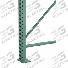 STEEL KING Seismic Upright Frame: Teardrop, 12 ft Overall Ht, 42 in x 3 in, Green, Steel (MPN RTFBG042144F042XBVG). Key specifications — Color: Green; Brand: STEEL KING.