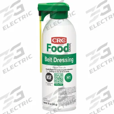 CRC Belt Dressing Lubricant: NSF H1, 16 oz, Aerosol Can, Rigid Straw, Mineral Oil Base - Belt Dressing Compounds