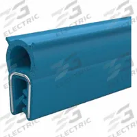 JW WINCO Edge Trim Seal: A, 20 m Overall Lg, NBR Outer, NBR Bulb, For 3.5 mm Material Thick - Max (MPN 2190-NBR-20.5-A-20). Key specifications — Standards: FDA Approved; Bulb Material: NBR; Bulb Location: Bottom; Brand: JW WINCO; Color: Blue; Outer Material: NBR; Profile Shape: A; _Gripping Style: Four Tongue.