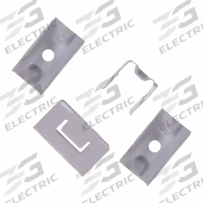 DIODE LED Mounting Clip: Side Bend/Top Bend, 21/50 in Wd - Flexible Linear LED Lighting Mounting Hardware