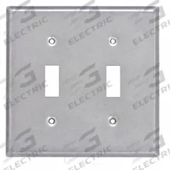 RACO Electrical Box Cover: 2 Gangs, Open, For Square Box Shape, Galvanized Steel, 1/2 in Overall Dp (MPN 871). Key specifications — Brand: RACO; For Box Shape: Square; Material: Galvanized Steel; Cover Design: Open.