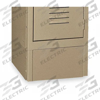 APPROVED VENDOR Front Base: 18 in x 18 in x 6 in, 18 in Footplate Wd, Front, 1 Bases/Pedestal - Base Components & Kits for Standard Lockers