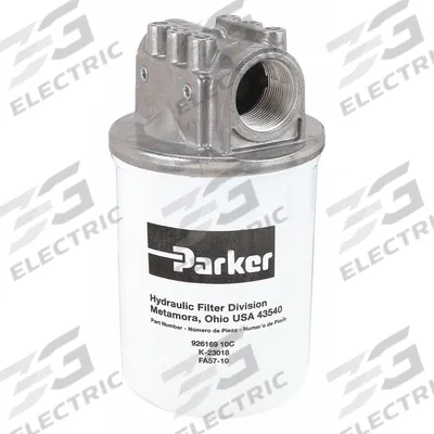 Parker Hydraulic Spin-on Filter: 50 gpm Max. Flow, 150 psi Max. Pressure - Single Head Return Line Hydraulic Filters